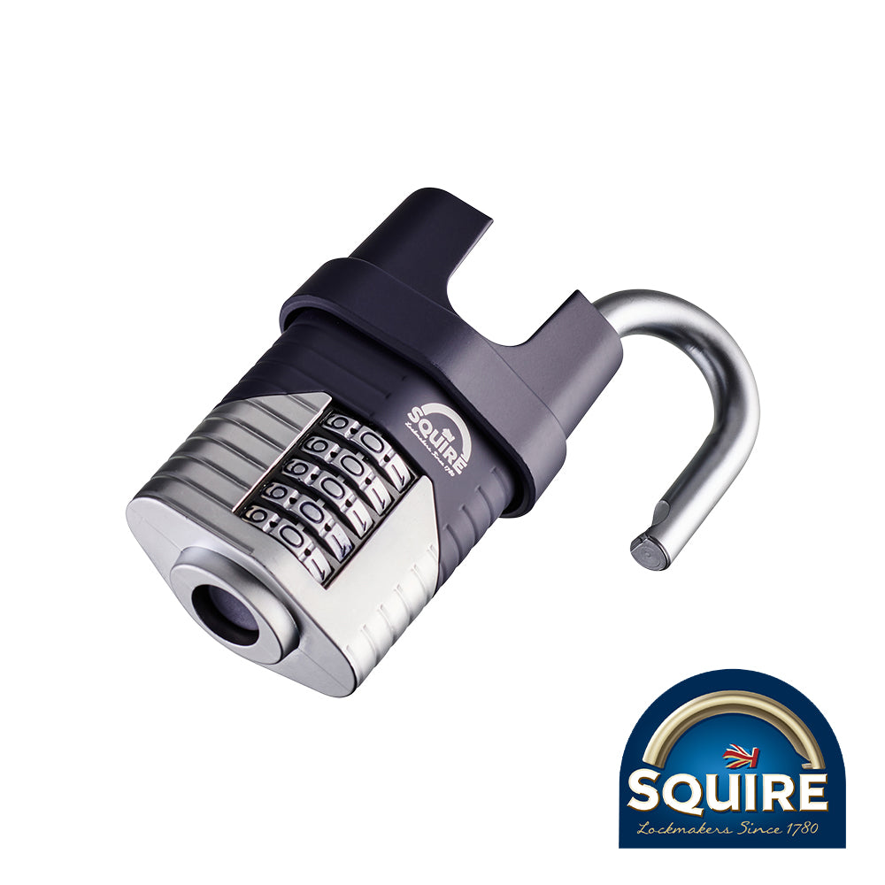 This is an image of Squire - Vulcan Combination Padlock - Boron Closed Shackle - VULCAN COMBI 60CS 60mm (1 Each Blister Pack) SQR701999