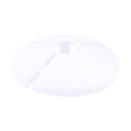 This is an image of Timco - Pipe Collar - White - PC10 10mm - (10 PCS Bag) TALPC1010