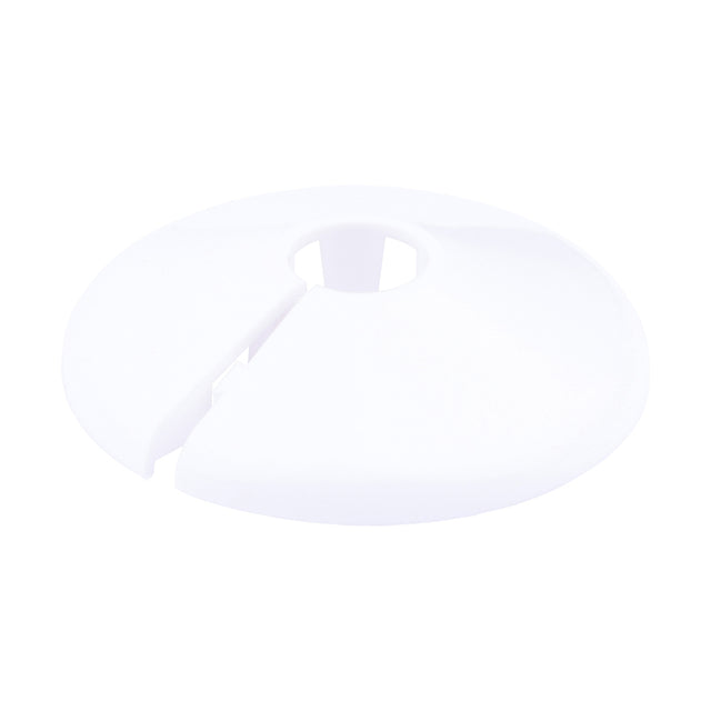 This is an image of Timco - Pipe Collar - White - PC10 10mm - (10 PCS Bag) TALPC1010