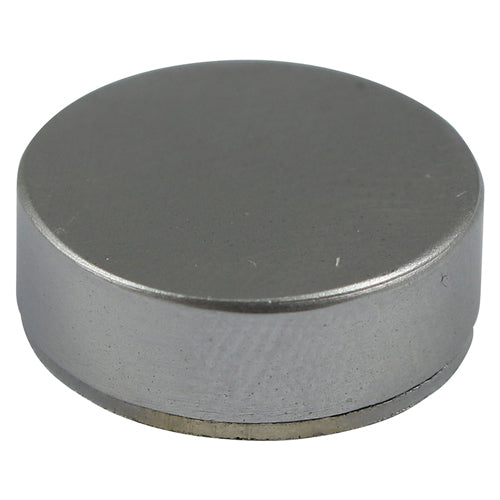 This is an image of Timco - Threaded Screw Caps - Solid Brass - Satin Chrome 14mm - (40 PCS Box) TSC14SC