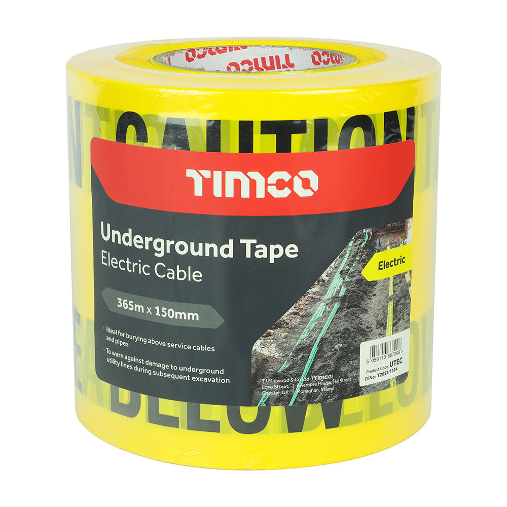 This is an image of Timco - Underground tape - Electric Cable 365m x 150mm (1 Each Roll) UTEC