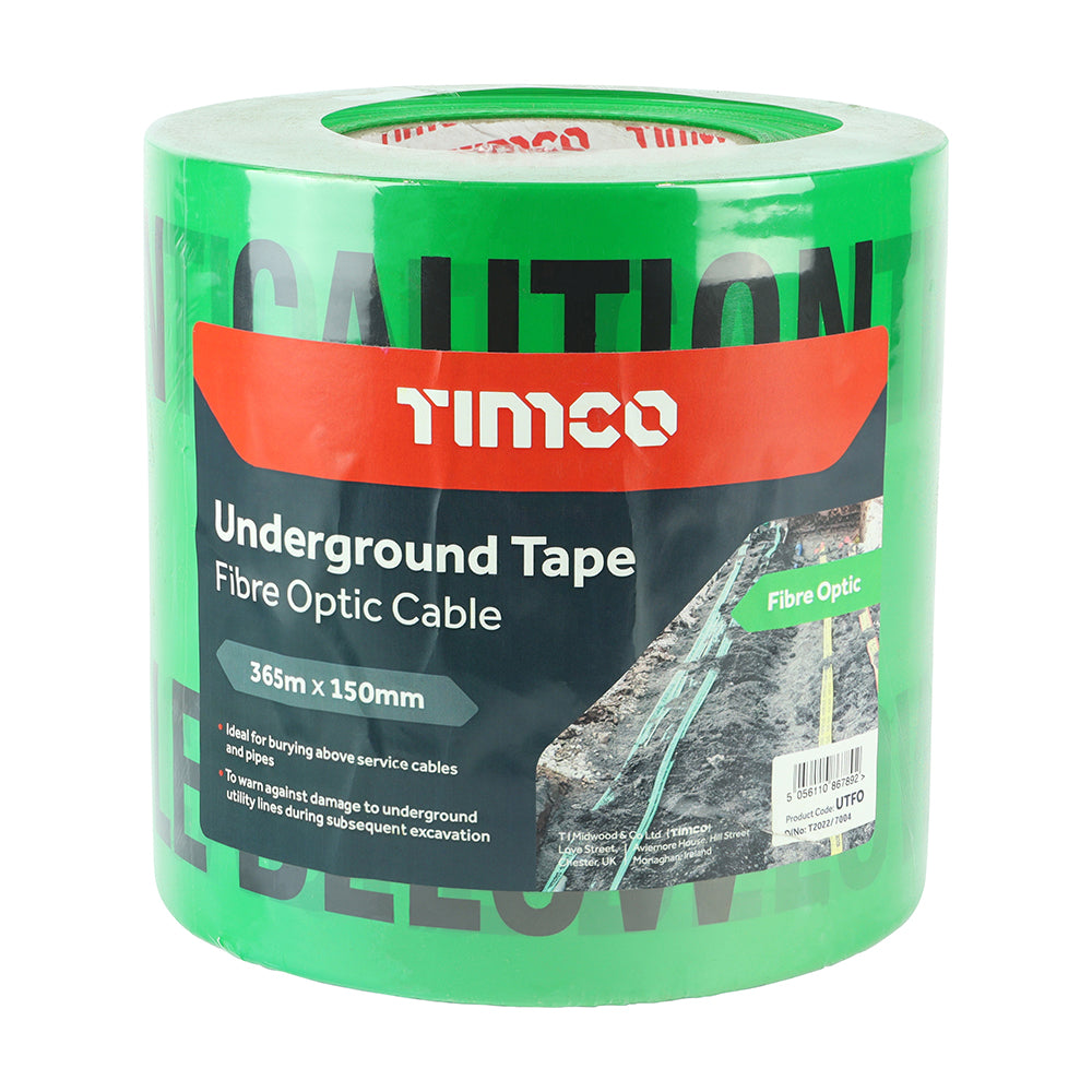 This is an image of Timco - Underground Tape - Fibre Optic Cable 365m x 150mm (1 Each Roll) PCSUTFO