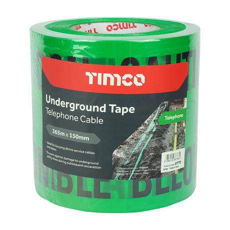 This is an image of Timco - Underground Tape - Telephone Cable 365m x 150mm (1 Each Roll) PCSUTTC