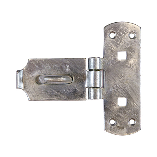 This is an image of Timco - Vertical Pattern Bolt On Hasp & Staple - Heavy Duty - Hot Dipped Galvanised 6" (1 Each TIMbag) VHS6GP
