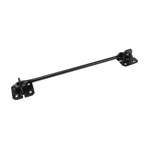 This is an image of Timco - Cabin Hooks - Wire Pattern - Black 10" (1 Each Plain Bag) WCH10BB