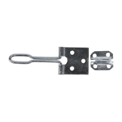This is an image of Timco - Wire Pattern Hasp & Staple - Zinc 4" (1 Each Plain Bag) WHS4ZB