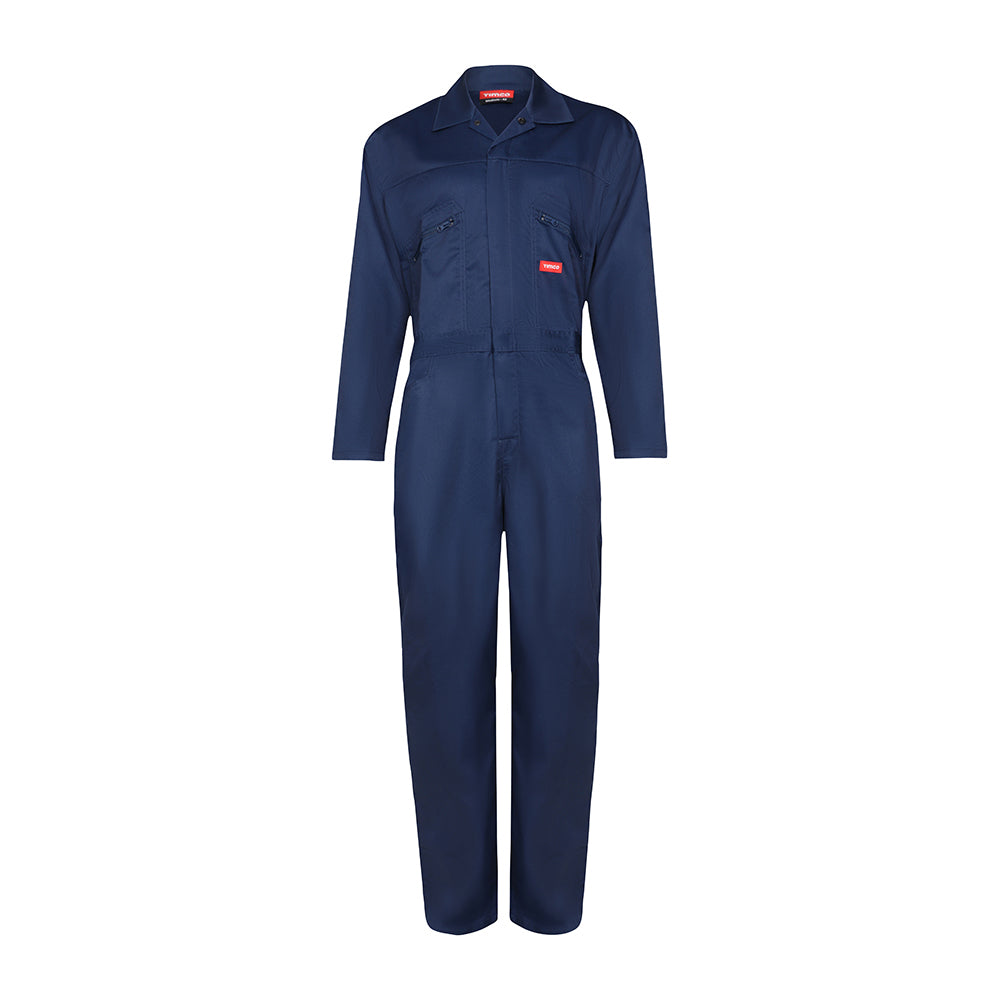 This is an image of Timco - Workman Overall - Maritime Blue X Large 50 (1 Each Bag) WOMBXL
