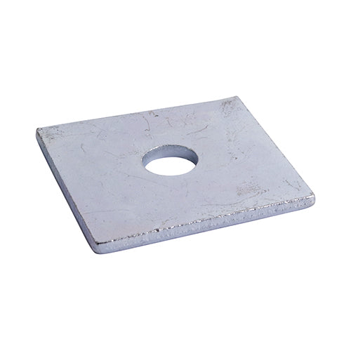 This is an image of Timco - Square Plate Washers - Zinc M10 x 40 x 40 x 3mm - (150 PCS Box) WS10403Z