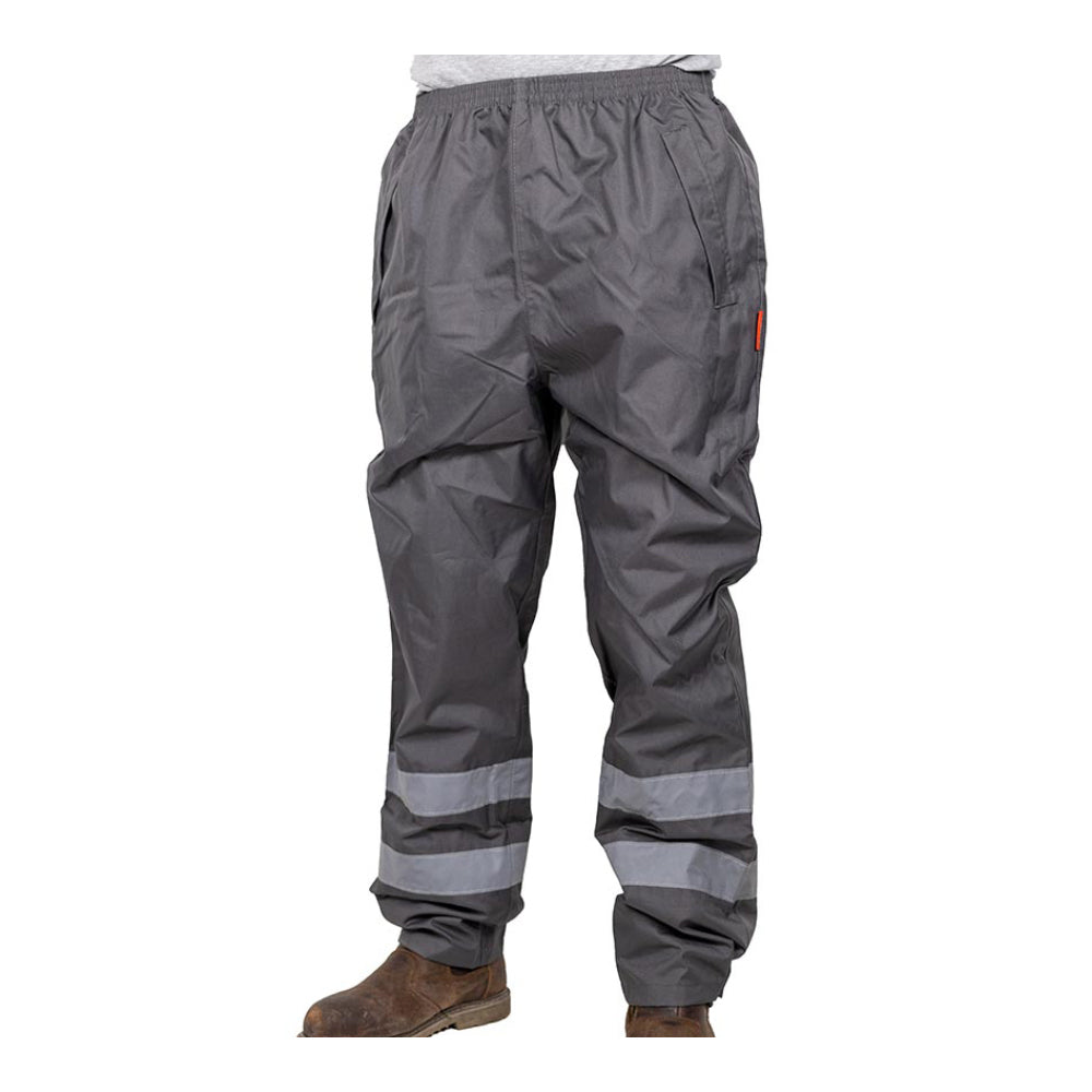 This is an image of Timco - Waterproof Trousers - Charcoal Large (1 Each Bag) WT901L