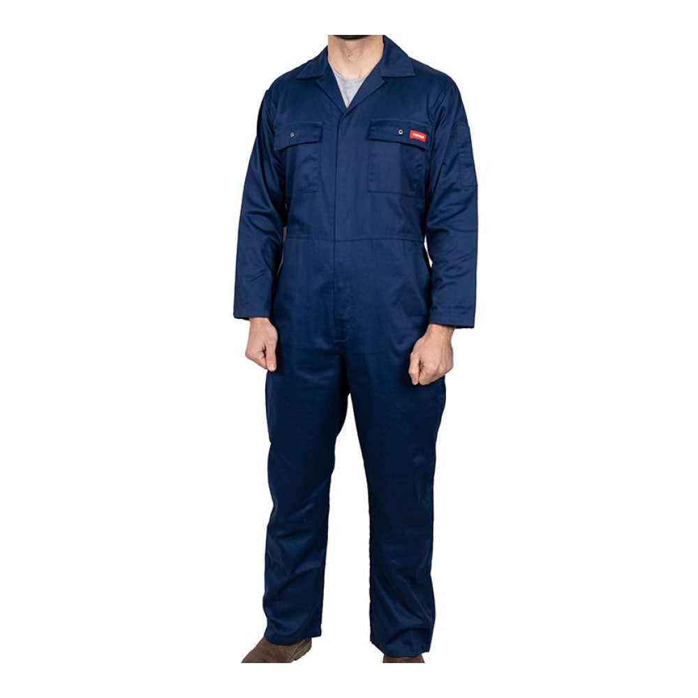 This is an image of Timco - Yardsman Overalls - Blue X Large 50 (1 Each Bag) YOMBXL