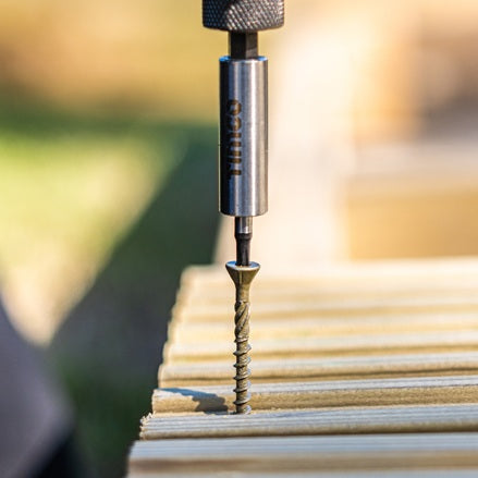 C2 Deck-Fix Premium Woodscrews in a piece of decking