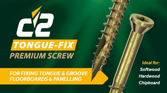 C2 Tongue-Fix Premium Woodscrews