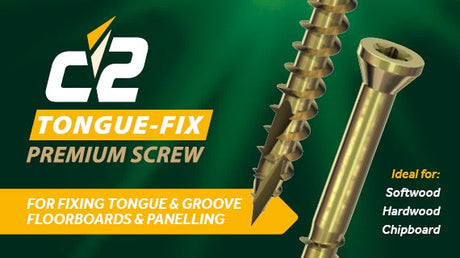 C2 Tongue-Fix Premium Woodscrews