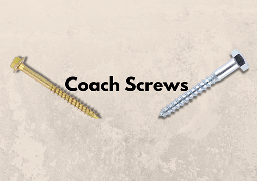 Image showing a logo for a blog showing two types of coach screws