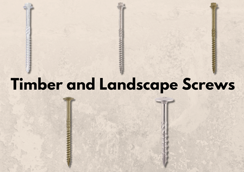 This is an image showing a range of Timber and Landscape Screws