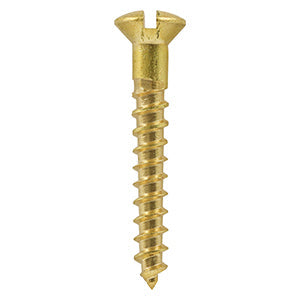 Brass Raised Head Woodscrew Next Day Delivery