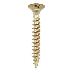 Classic Yellow Countersunk Woodscrews Next Day Delivery