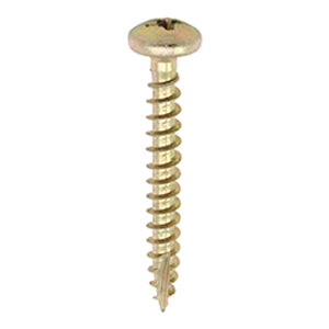 Classic Yellow Pan Head Woodscrews Next Day Delivery