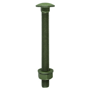 Carriage Bolts, Washers & Nuts - Exterior Green