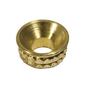 Knurled Brass Insert Screw Cups