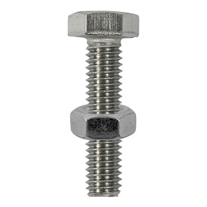 Set Screw & Hex Nut - Stainless Steel Next Day Delivery