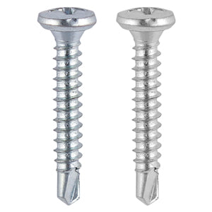 Shallow Pan, Self-Tapping Thread, Self-Drilling Point Screws