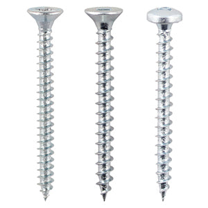 Solo Woodscrews - Zinc