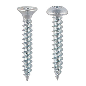 Twin-Thread Woodscrews - Zinc