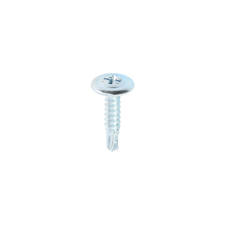 This is an image of Timco - Metal Construction Sheet & Framing Screws - PH - Wafer - Self-Drilling - Zinc 4.2 x 19mm - (1000 PCS Box) 00019WHSD