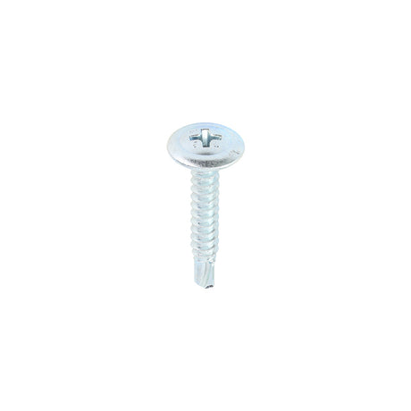This is an image of Timco - Metal Construction Sheet & Framing Screws - PH - Wafer - Self-Drilling - Zinc 4.2 x 25mm - (1000 PCS Box) 00025WHSD