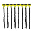 This is an image of Timco - Collated Drywall Screws - PH - Bugle - Coarse Thread - Black 3.5 x 38mm - (1000 PCS Box) 00038COLDYS