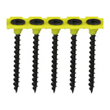 This is an image of Timco - Collated Drywall Screws - PH - Bugle - Coarse Thread - Black 3.5 x 45mm - (1000 PCS Box) 00045COLDYS
