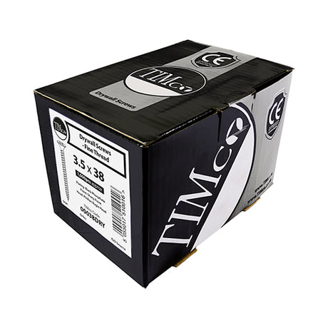 This is an image of Timco - Drywall Screws - PH - Bugle - Fine Thread - Grey 3.5 x 45mm - (200 PCS Box) 00045DRYS