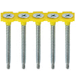 This is an image of Timco - Collated Drywall Screws - PH - Bugle - Self Tapping Thread - Self Drilling - Zinc 3.5 x 50mm - (1000 PCS Box) 00050COLLSD