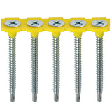 This is an image of Timco - Collated Drywall Screws - PH - Bugle - Self Tapping Thread - Self Drilling - Zinc 3.5 x 50mm - (1000 PCS Box) 00050COLLSD
