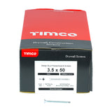 This is an image of Timco - Drywall Screws - PH - Bugle - Self Drilling - Zinc 3.5 x 50mm - (1000 PCS Box) 00050PSDD