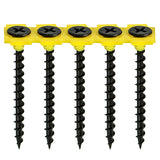 This is an image of Timco - Collated Drywall Screws - PH - Bugle - Coarse Thread - Black 4.2 x 65mm - (500 PCS Box) 00065COLDYS