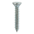 This is an image of Timco - Self-Tapping Screws - PZ - Countersunk - Zinc 8 x 1" - (18 PCS TIMpac) 00081CCAZP