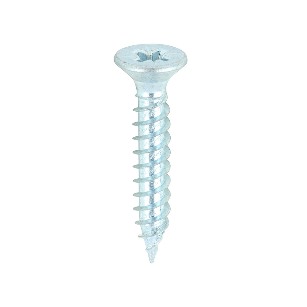 This is an image of Timco - Twin-Threaded Woodscrews - PZ - Double Countersunk - Zinc 8 x 1" - (200 PCS Box) 00081CWZ