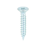 This is an image of Timco - Twin-Threaded Woodscrews - PZ - Double Countersunk - Zinc 8 x 1" - (200 PCS Box) 00081CWZ