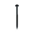 This is an image of Timco - Blackjax Woodscrews - PZ - Round - Black Organic 8 x 2" - (200 PCS Box) 00082BJC