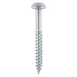 This is an image of Timco - Twin-Threaded Woodscrews - PZ - Round - Zinc 8 x 2" - (200 PCS Box) 00082CRWZ