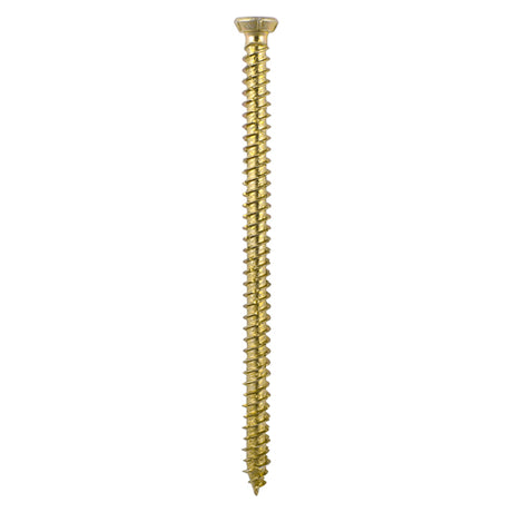 This is an image of Timco - Concrete Screws - TX - Flat Countersunk - Yellow 7.5 x 100mm - (55 PCS TIMbag) 00100TCONB