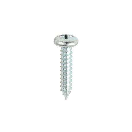 This is an image of Timco - Self-Tapping Screws - PZ - Pan - Zinc 10 x 1" - (200 PCS Box) 00101CPAZS