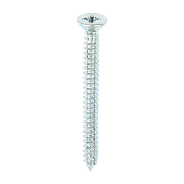 This is an image of Timco - Self-Tapping Screws - PZ - Countersunk - Zinc 10 x 2" - (200 PCS Box) 00102CCAZS
