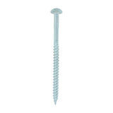 This is an image of Timco - Twin-Threaded Woodscrews - PZ - Round - Zinc 10 x 3" - (200 PCS Box) 00103CRWZ