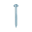 This is an image of Timco - Twin-Threaded Woodscrews - PZ - Round - Zinc 12 x 2" - (200 PCS Box) 00122CRWZ