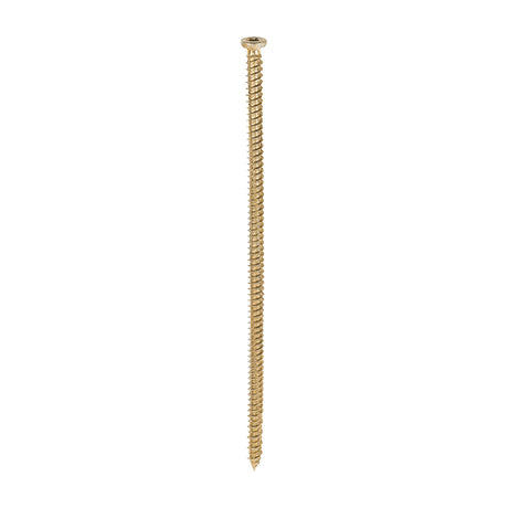 This is an image of Timco - Concrete Screws - TX - Flat Countersunk - Yellow 7.5 x 200mm - (100 PCS Box) 00200TCON