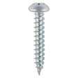 This is an image of Timco - Twin-Threaded Woodscrews - PZ - Round - Zinc 6 x 3/4" - (200 PCS Box) 00634CRWZ