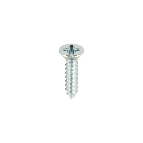 This is an image of Timco - Metal Tapping Screws - PZ - Countersunk - Self-Tapping - Zinc 6 x 5/8" - (200 PCS Box) 00658CCAZS